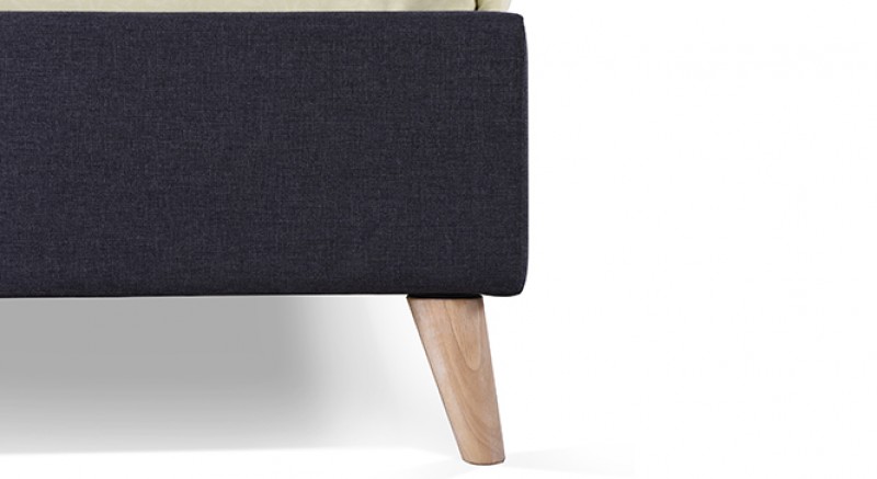 CARBON UPHOLSTERED BED Queen Size  